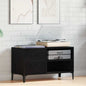 Vinyl Record Cabinet Black Oak 84.5 x 38 x 48 cm