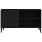 Mueble para discos de vinilo Roble Negro 84,5 x 38 x 48 cm
