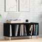 Mueble para discos de vinilo Roble Negro 100 x 38 x 48 cm