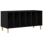 Mueble para discos de vinilo Roble Negro 100 x 38 x 48 cm