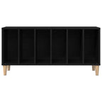 Mueble para discos de vinilo Roble Negro 100 x 38 x 48 cm