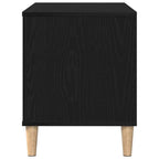 Mueble para discos de vinilo Roble Negro 100 x 38 x 48 cm