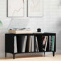 Mueble para discos de vinilo Roble Negro 100 x 38 x 48 cm