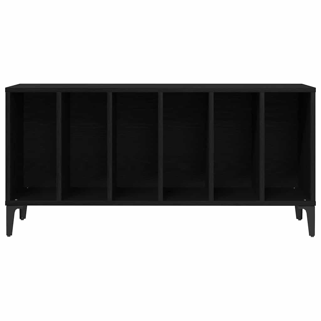 Mueble para discos de vinilo Roble Negro 100 x 38 x 48 cm