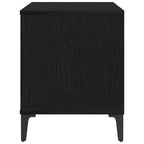 Mueble para discos de vinilo Roble Negro 100 x 38 x 48 cm