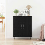 Aparador Roble Negro 69,5 x 34 x 90 cm Madera de ingeniería