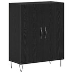 Aparador Roble Negro 69,5 x 34 x 90 cm Madera de ingeniería