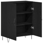 Aparador Roble Negro 69,5 x 34 x 90 cm Madera de ingeniería