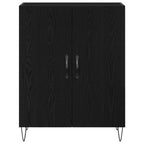 Aparador Roble Negro 69,5 x 34 x 90 cm Madera de ingeniería