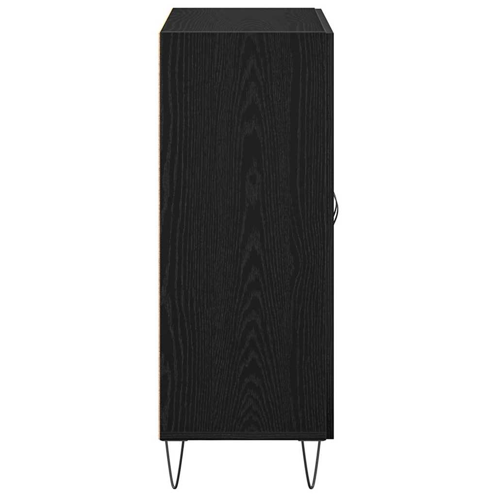 Aparador Roble Negro 69,5 x 34 x 90 cm Madera de ingeniería