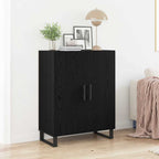 Vitrina Roble Negro 69,5 x 34 x 90 cm Madera contrachapada
