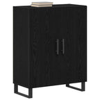 Vitrina Roble Negro 69,5 x 34 x 90 cm Madera contrachapada
