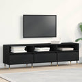 Mueble de TV con cajón Roble Negro 150 x 30 x 44,5 cm