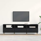Mueble de TV con cajón Roble Negro 150 x 30 x 44,5 cm