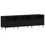 Mueble de TV con cajón Roble Negro 150 x 30 x 44,5 cm