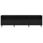 Mueble de TV con cajón Roble Negro 150 x 30 x 44,5 cm