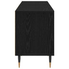 Mueble de TV con cajón Roble Negro 150 x 30 x 44,5 cm
