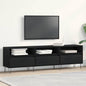 Gabinete de TV con cajón Roble Negro 150 x 30 x 44,5 cm