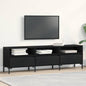 Black Oak TV Cabinet with Drawer 150 x 30 x 44.5 cm