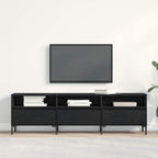 Gabinete de TV con cajón Roble Negro 150 x 30 x 44,5 cm