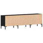 Gabinete de TV con cajón Roble Negro 150 x 30 x 44,5 cm