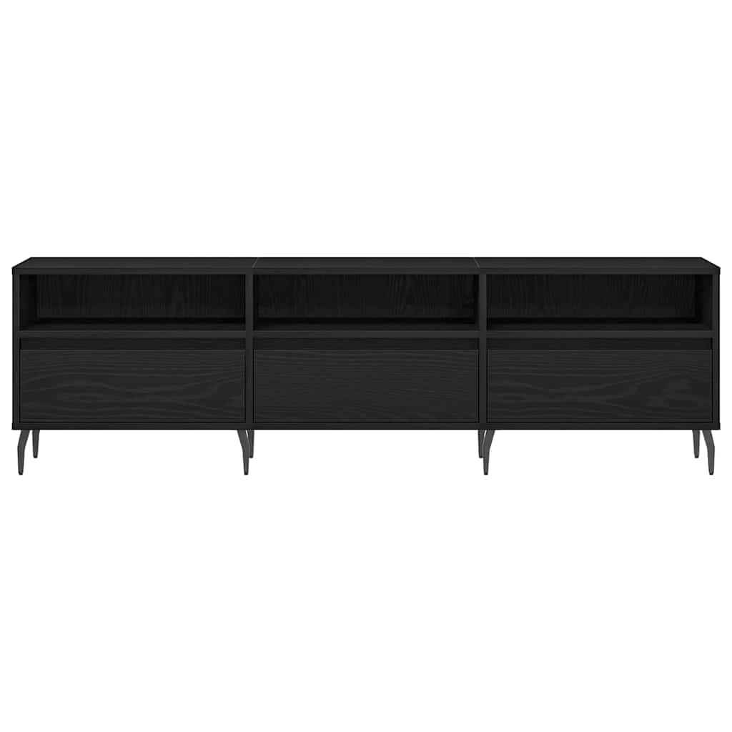 Mueble de TV Roble Negro 150 x 30 x 44,5 cm