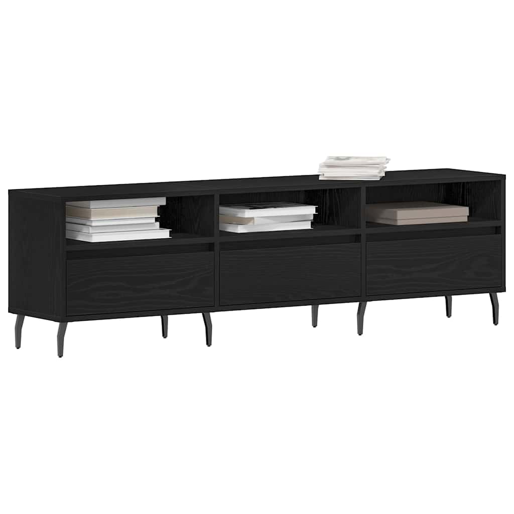 Mueble de TV Roble Negro 150 x 30 x 44,5 cm