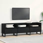 TV cabinet with drawer Black Oak 150 x 30 x 44.5 cm
