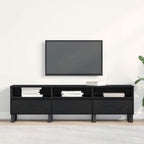 Mueble de TV con cajón Roble Negro 150 x 30 x 44,5 cm