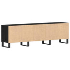 Mueble de TV con cajón Roble Negro 150 x 30 x 44,5 cm