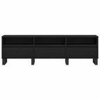 Mueble de TV con cajón Roble Negro 150 x 30 x 44,5 cm