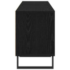Mueble de TV con cajón Roble Negro 150 x 30 x 44,5 cm