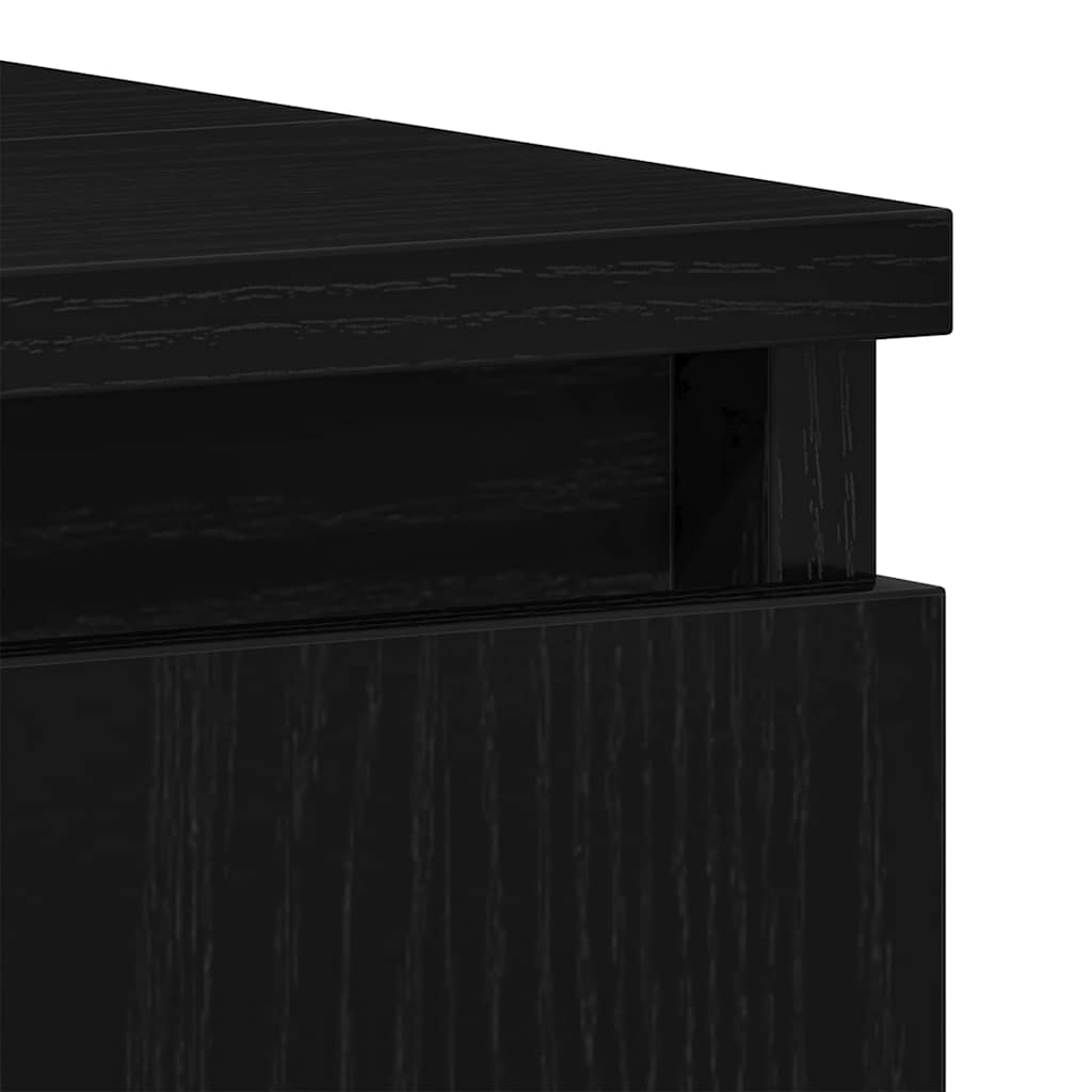 Gabinete de Lavabo para Baño Roble Negro 58 x 33 x 60 cm