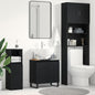 Gabinete de Lavabo para Baño Roble Negro 58 x 33 x 60 cm