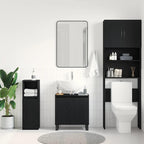 Gabinete de Lavabo para Baño Roble Negro 58 x 33 x 60 cm