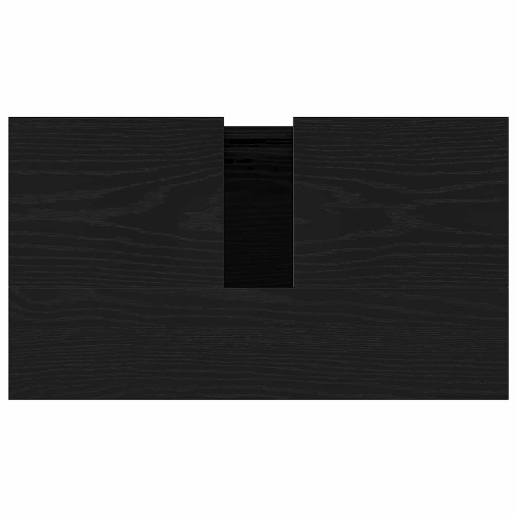 Gabinete de Lavabo para Baño Roble Negro 58 x 33 x 60 cm