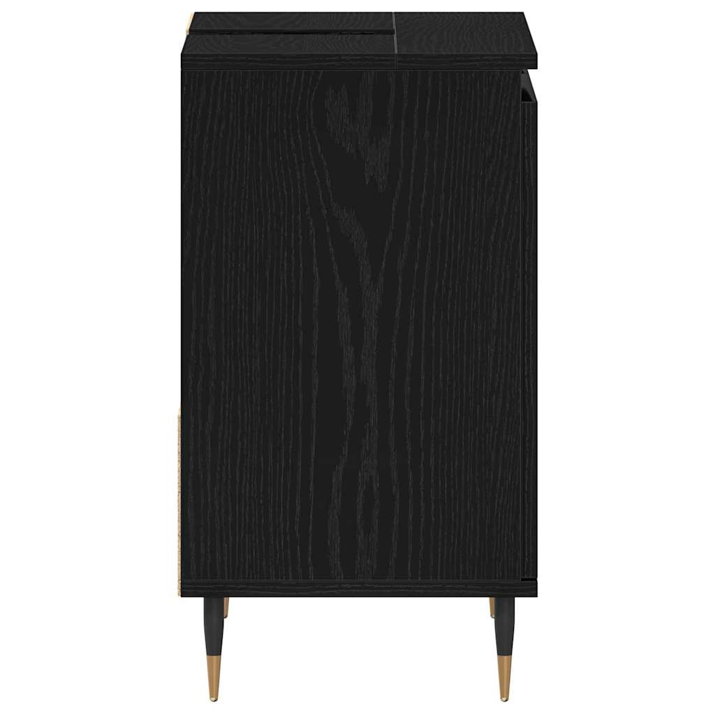 Gabinete de Baño con cajón Roble Negro 65 x 33 x 60 cm
