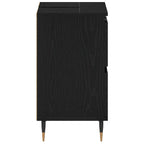 Gabinete de Lavabo para Baño Roble Negro 80 x 33 x 60 cm
