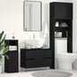 Black Oak Bathroom Vanity Cabinet 80 x 33 x 60 cm