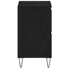 Gabinete de Lavabo para Baño Roble Negro 80 x 33 x 60 cm