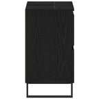 Gabinete de Baño con cajón Roble Negro 80 x 33 x 60 cm