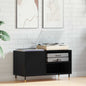 Mueble para discos de vinilo Roble Negro 85 x 38 x 48 cm