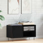 Mueble para discos de vinilo Roble Negro 85 x 38 x 48 cm