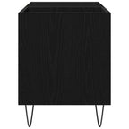 Mueble para discos de vinilo Roble Negro 85 x 38 x 48 cm