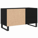 Mueble para discos de vinilo Roble Negro 85 x 38 x 48 cm