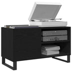 Mueble para discos de vinilo Roble Negro 85 x 38 x 48 cm