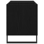 Mueble para discos de vinilo Roble Negro 85 x 38 x 48 cm