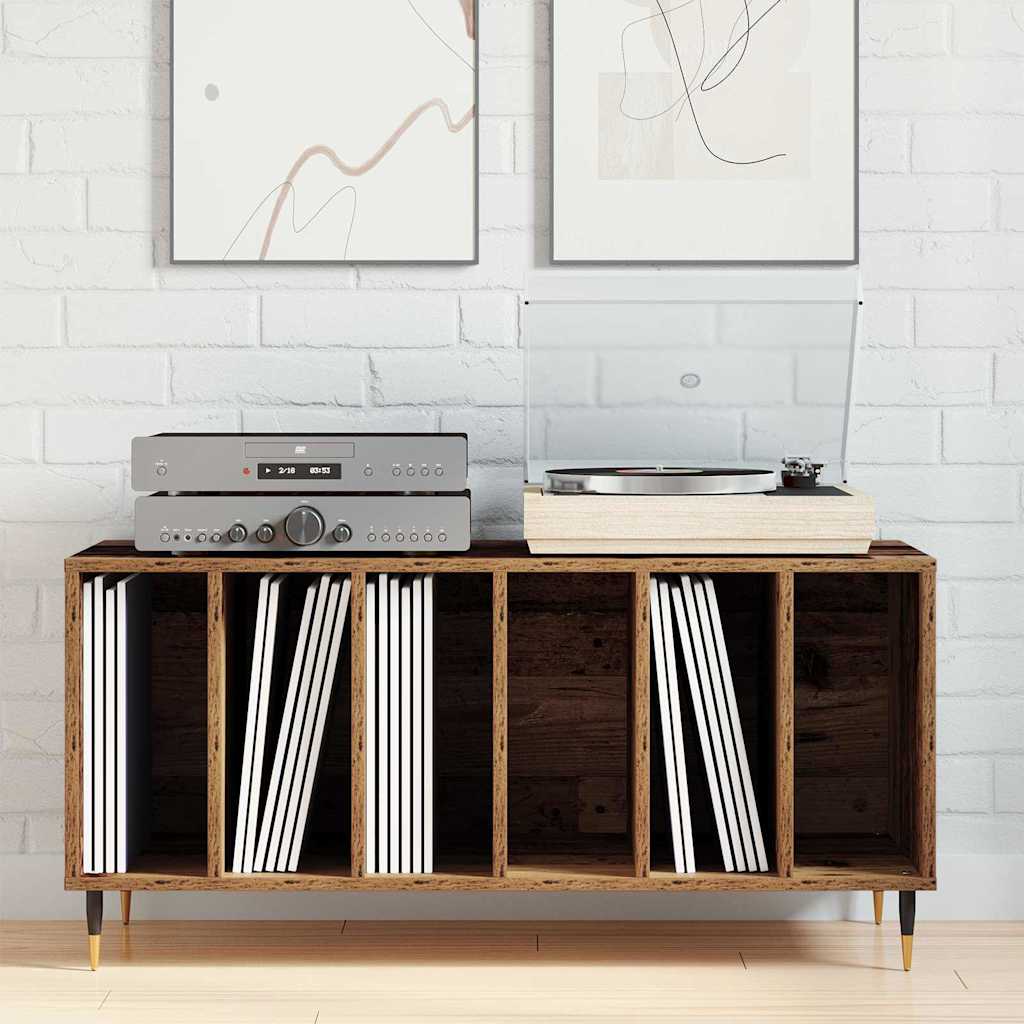 Mueble para discos de vinilo Madera vieja 100 x 38 x 48 cm