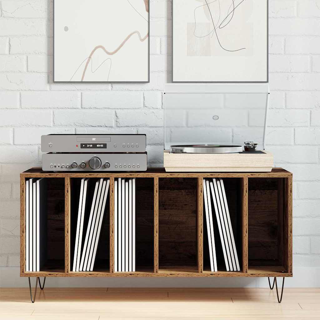 Mueble para discos de vinilo Madera vieja 100 x 38 x 48 cm