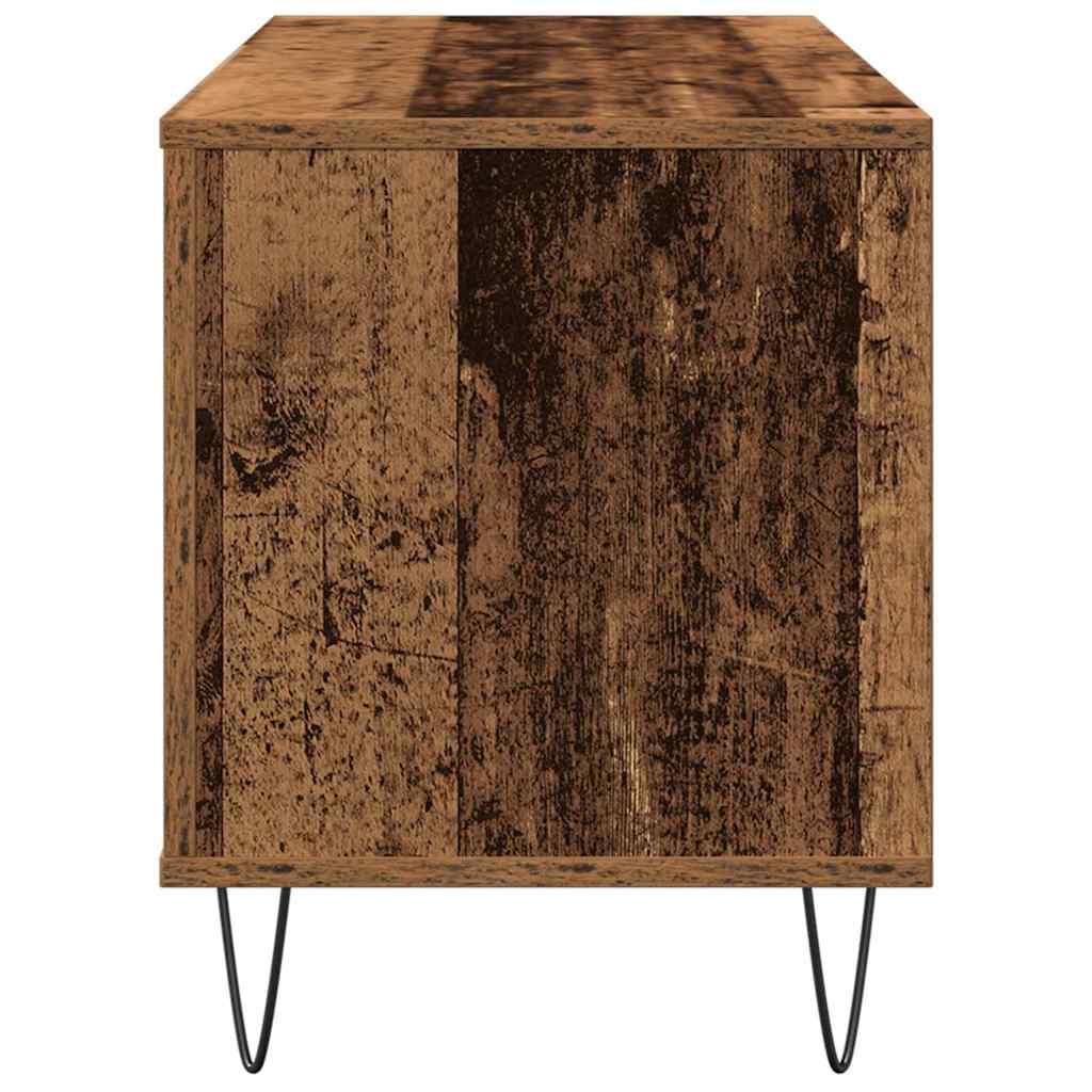 Mueble para discos de vinilo Madera vieja 100 x 38 x 48 cm